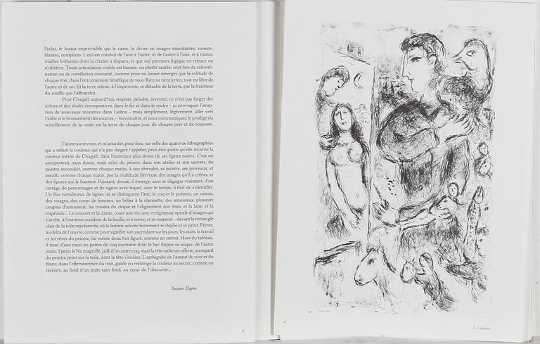 MARC CHAGALL (FRANKRIKE), MAPP, grafik, Derriére Le Miroir. Tryck år 1981.