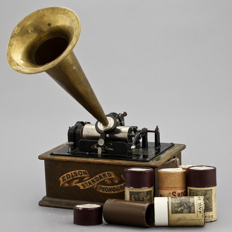 PHONOGRAPH, Edison Standard, omkring 1900.