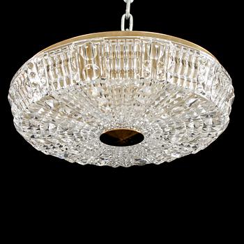 TAKLAMPA, Orrefors, 1900-talets mitt. Höjd 12 cm.