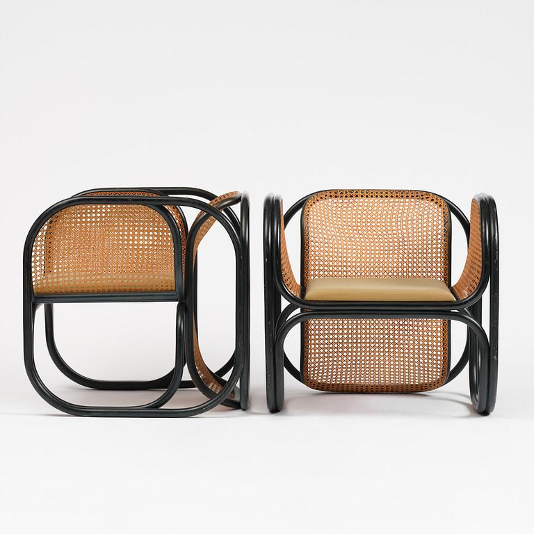 Jan Bocan, fåtöljer, ett par, Thonet, utförda för Tjeckoslovakiska ambassaden, Stockholm, 1972.