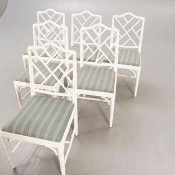 A set of six Miranda of Sweden chairs later part of the 20th century.