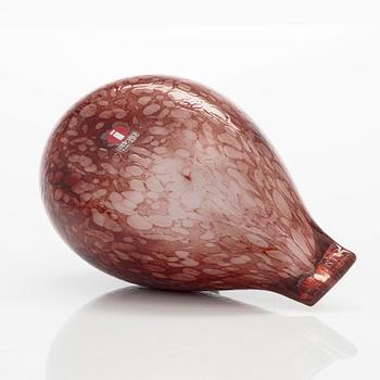 Oiva Toikka, A glass bird, 'Rosy Finch' signed O. Toikka Nuutajärvi.