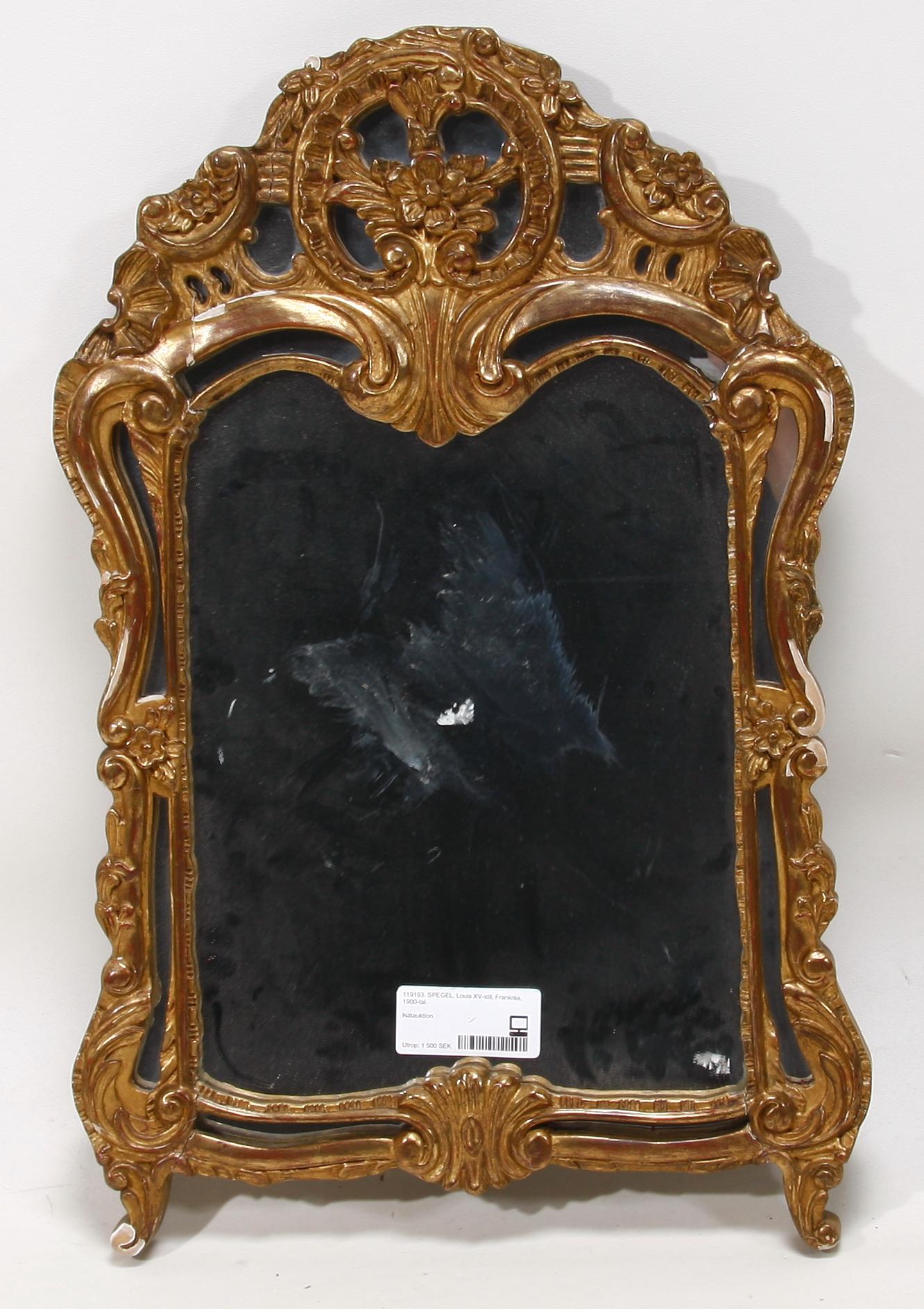 SPEGEL, Louis XV-stil, Frankrike, 1900-tal.