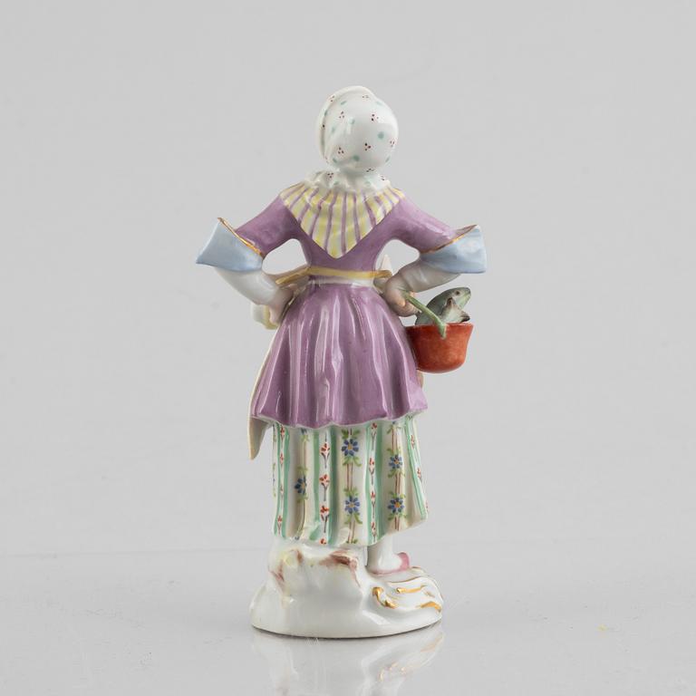 Figurin, porslin, Meissen, Tyskland, 1900-talets första hälft.