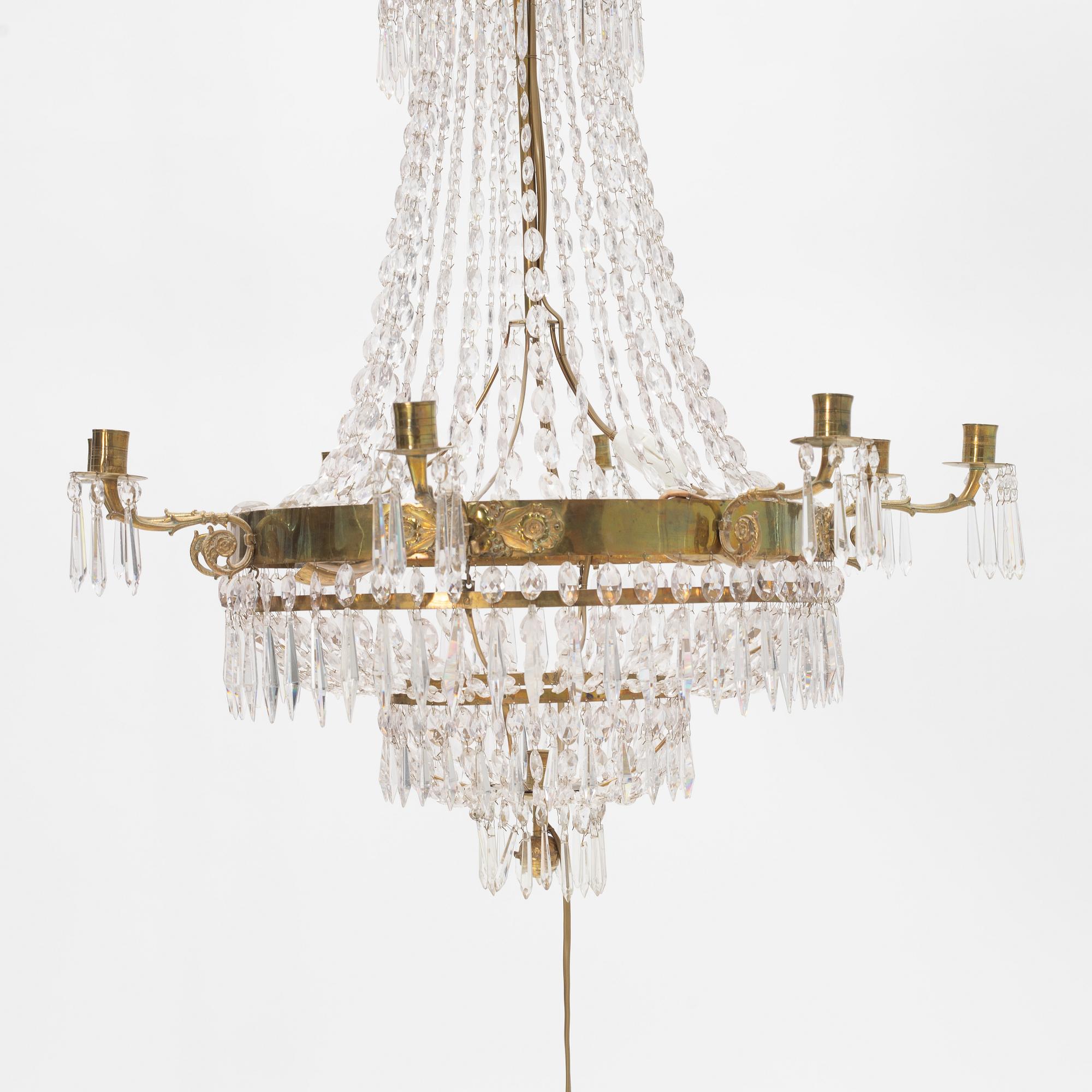 An Empire Chandelier, first half of the 19th Century. - Bukowskis