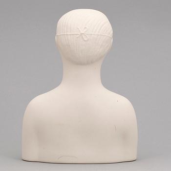 STIG LINDBERG, figurin, parian, "Mannen med masken", ur serien Figurin, Gustavsberg.