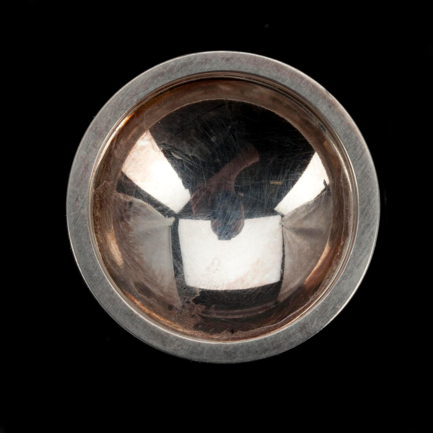 RING, silver, Elis Kauppi, Kupittaan Kulta, Åbo 1960-tal. Vikt ca 10,9 g.