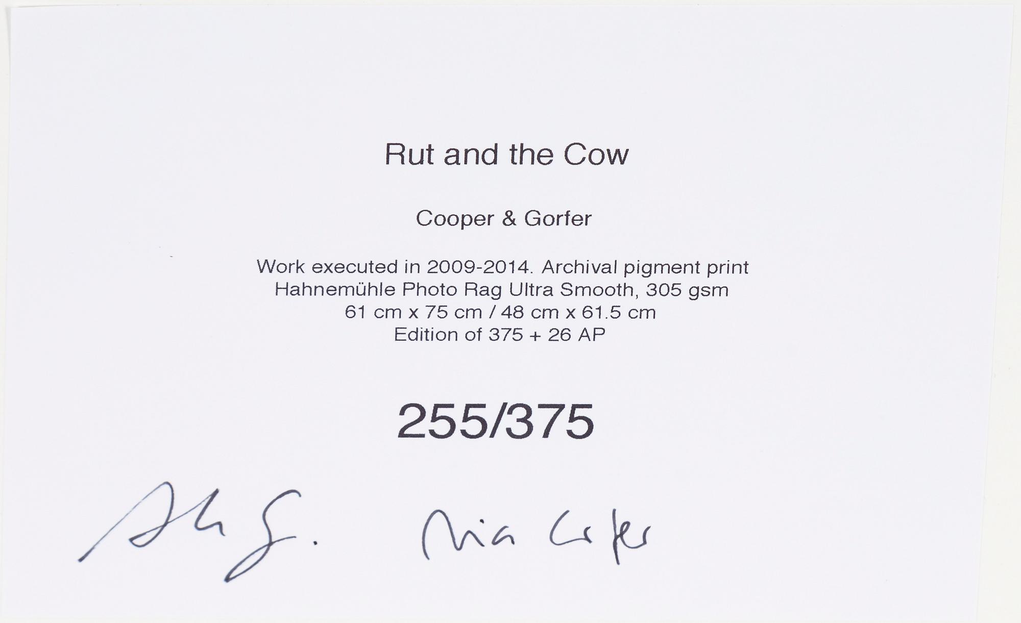 Cooper & Gorfer, archival pigment print, signerad 255/375 a tergo.