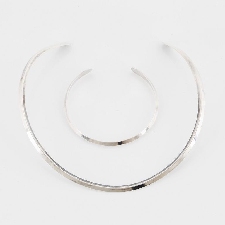 ALTON, necklace and bangle, sterling silver.