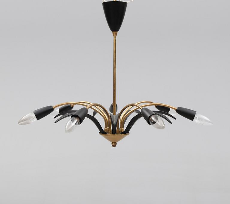 TAKLAMPA, 1900-talets mitt. Höjd ca 55 cm.
