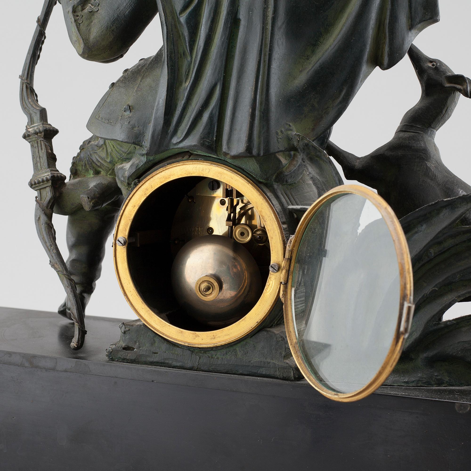 A Breveté table lamp, probably from the 19th century.