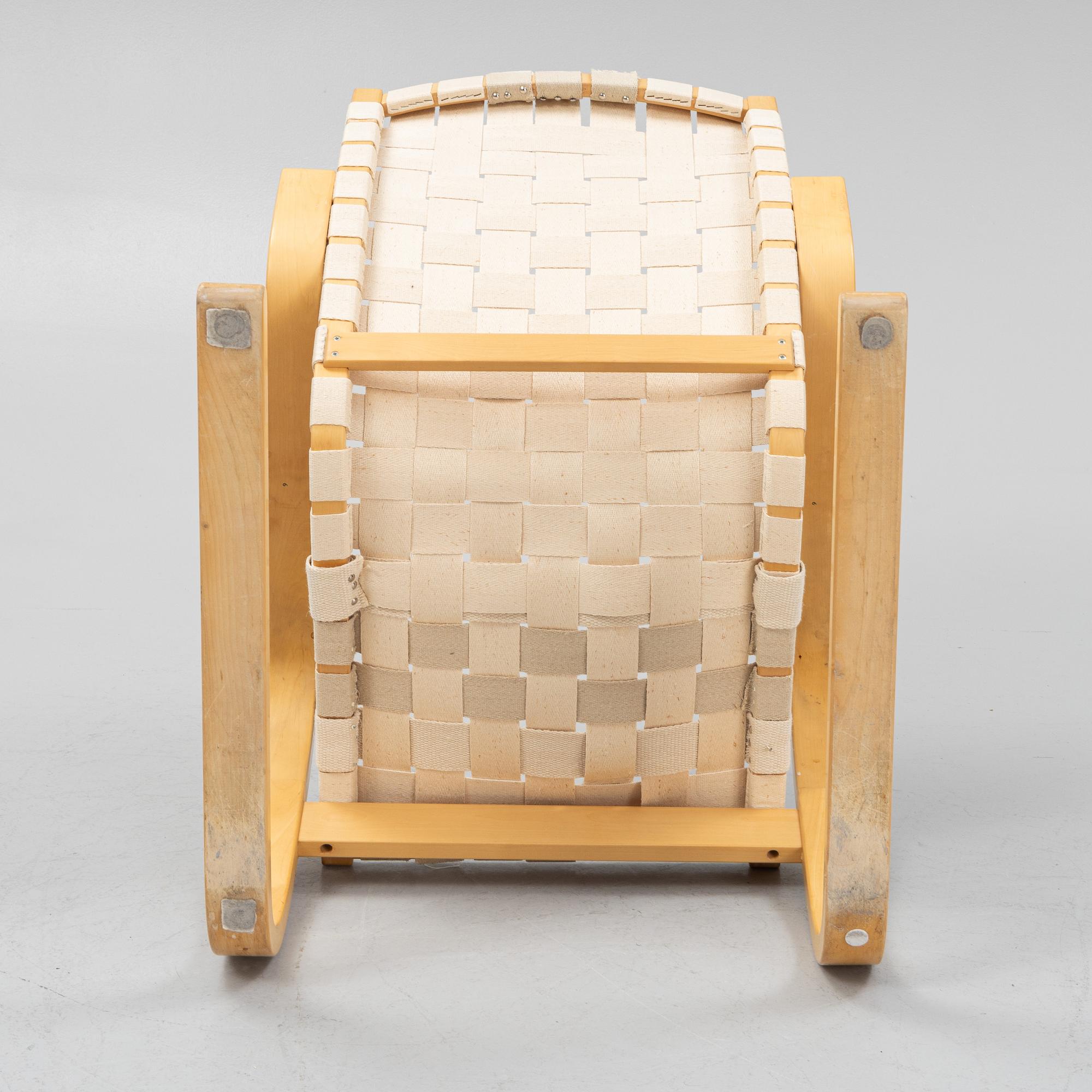 Alvar Aalto, a model 406 armchair, Artek, Finland.