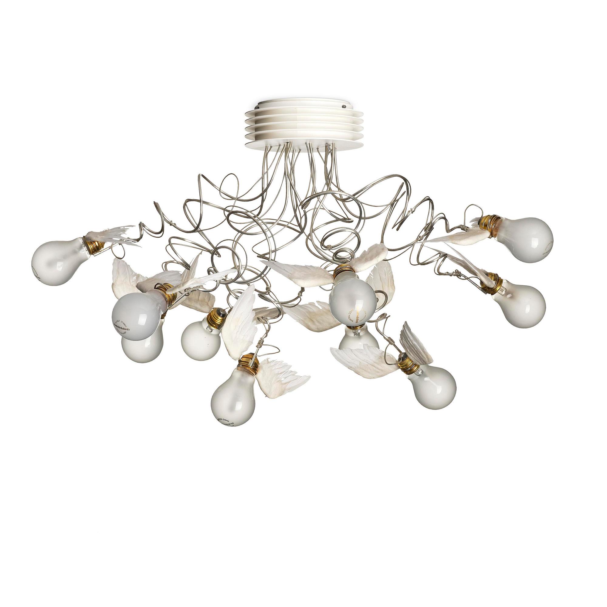 Ingo Maurer, a "Birdie's Nest" ceiling lamp, Ingo Maurer, Germany, post 2005.