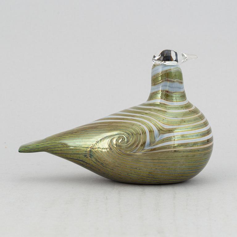 Oiva Toikka, a signed glass bird, Nuutajärvi, Finland.