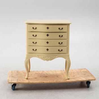 Byrå/bestickschatull, rokokostil, 1900-talets mitt.