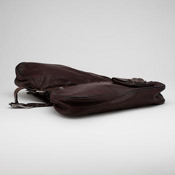 CHRISTIAN DIOR, a brown leather "Gaucho Large Double Saddle bag".
