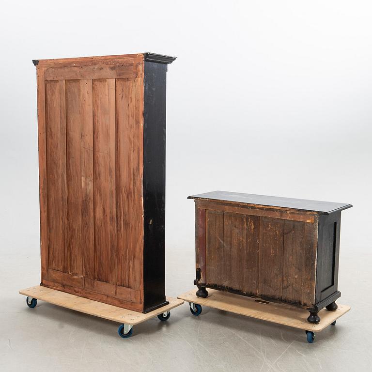 Display cabinet circa 1900.