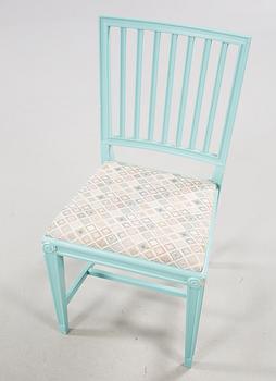 MATGRUPP, 7 delar, Gustaviansk stil, omkring 1900-talets mitt.