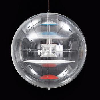 Verner Panton,  a 'VP Globe' ceiling light, Louis Poulsen, Danmark.