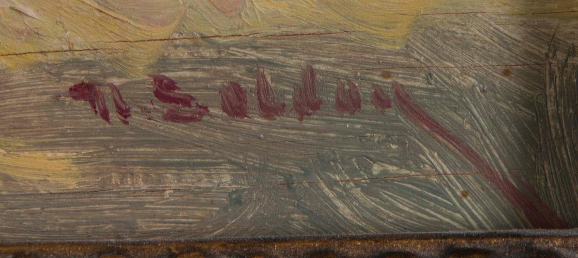 UUNO SOLDAN, öljy levylle, signeerattu.