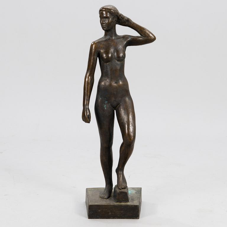 VILJO SAVIKURKI, sculpture, bronze, signed and dated -57.