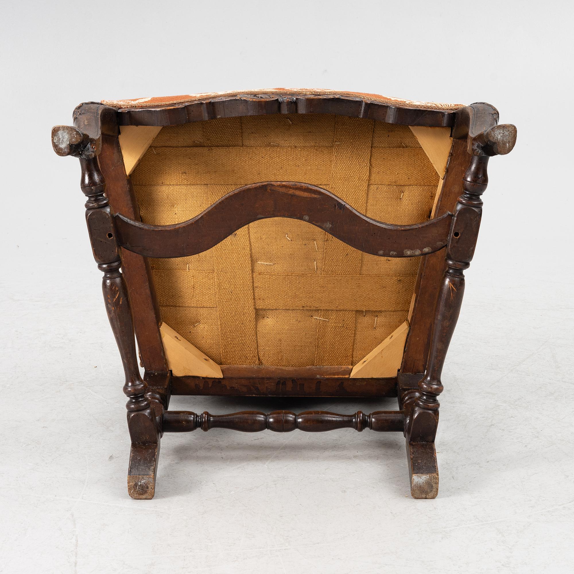Armchair, Rococo, mid-18th century.