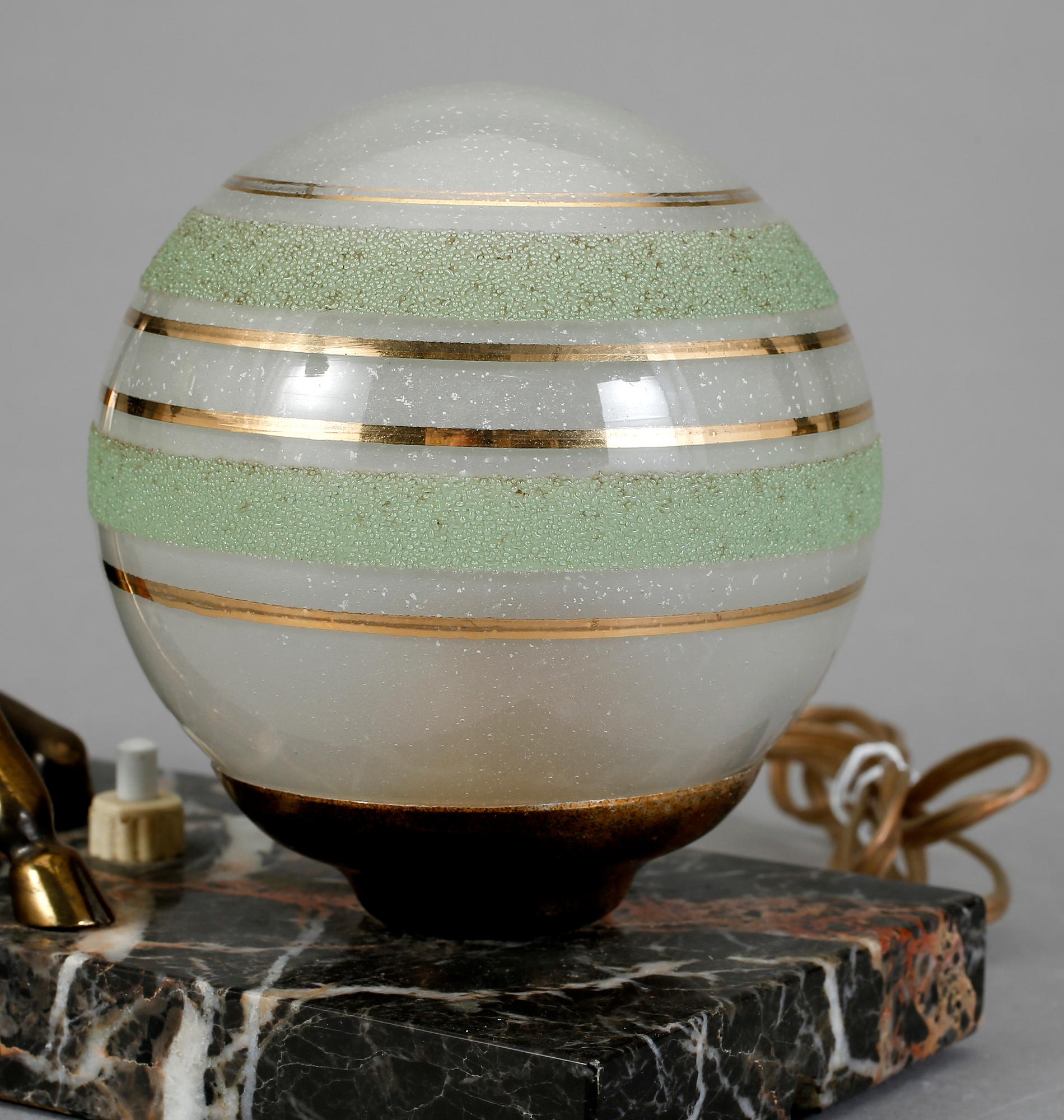 BORDSLAMPA, art deco, 1930/40-tal.