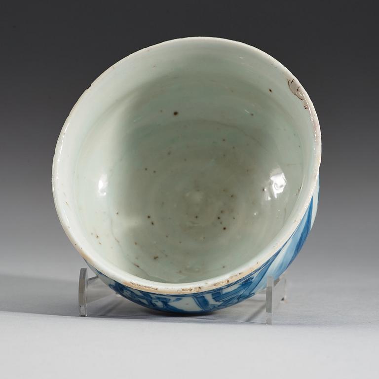 A blue and white censer, Qing dynasty, Kangxi (1662-1722).
