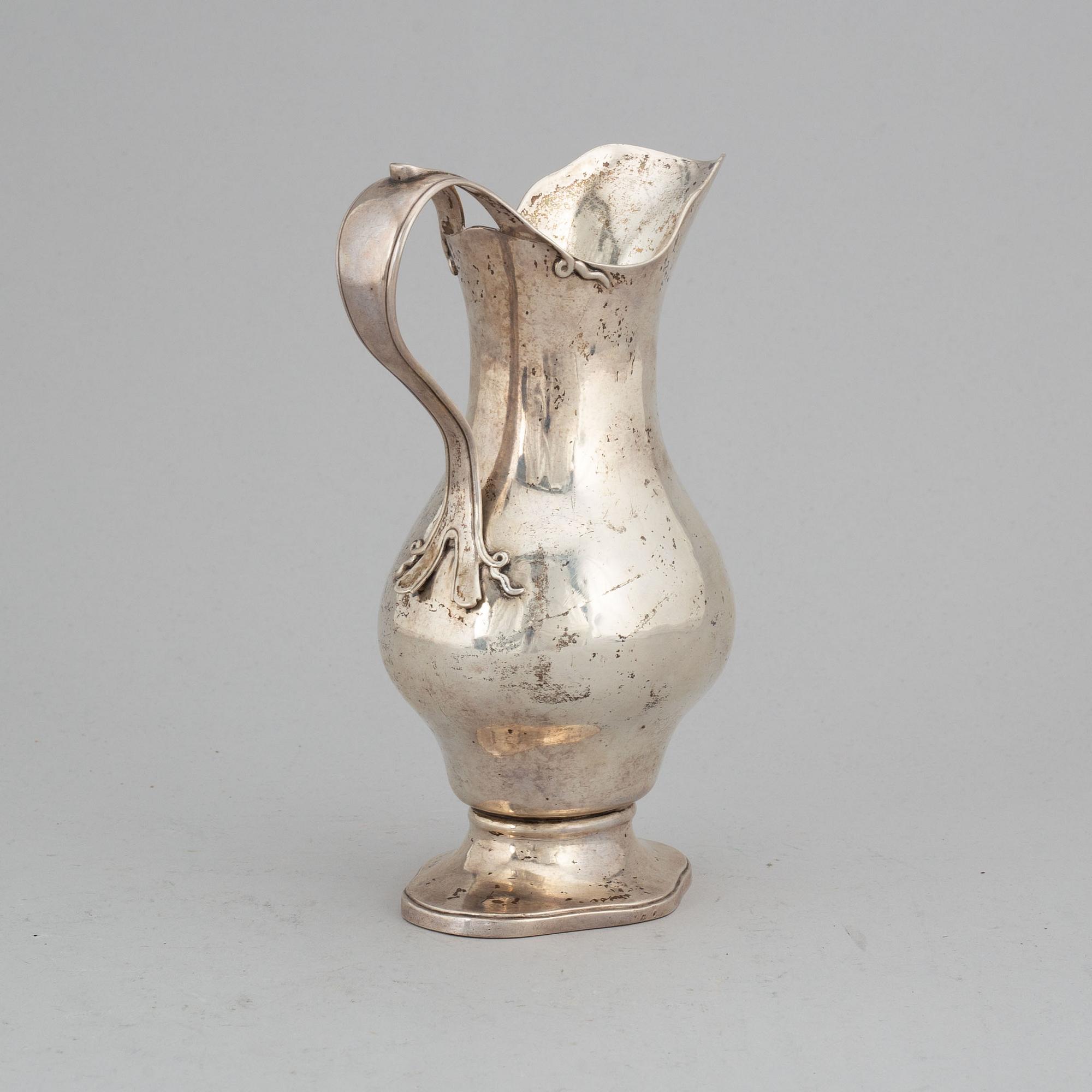 PEHR ZETHELIUS, a Swedish silver jug, Stockholm, 1775.