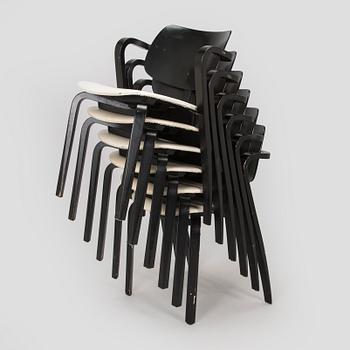 Ilmari Tapiovaara, karmstolar, 6 st, "Aslak", Asko 1960-tal.