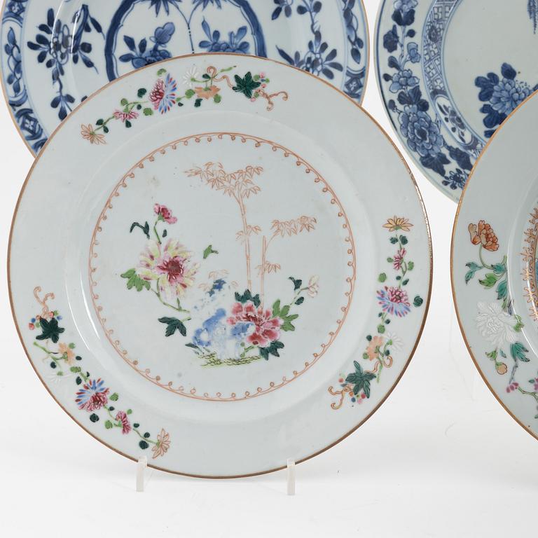 A group of Chinese porcelain, Qing dynasty, 18th and 19th Century.