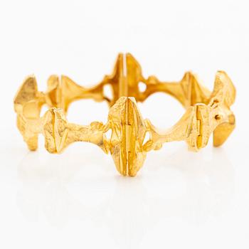 Björn Weckström, a bracelet "Borealis", 18K gold, Finland. For Lapponia.