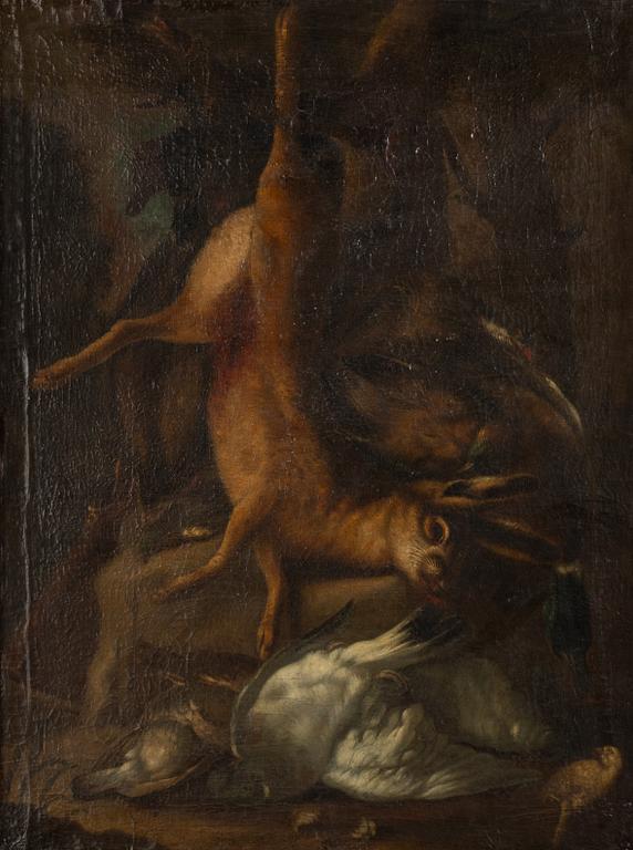 Jan Fyt, his followers, 18th century, Hunting still life.