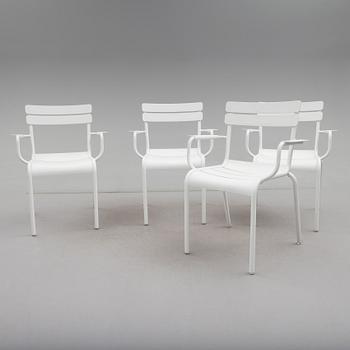 TRÄDGÅRDSSTOLAR, 4 st, "Luxembourg", Frédéric Sofia, Fermob, 2000-tal.