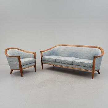 SOFFA OCH FÅTÖLJ, Bröderna Andersson, Sverige, 1950/60-tal.