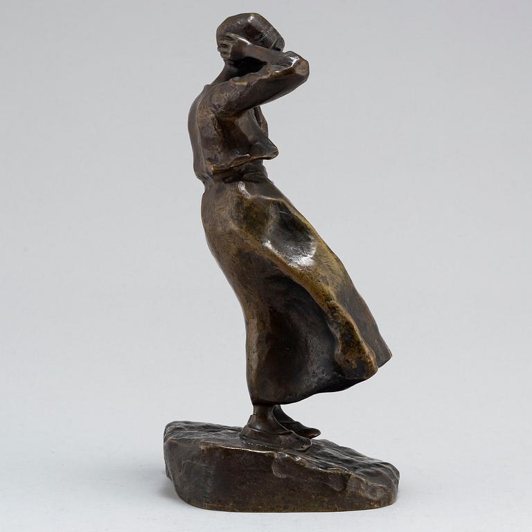 Ruth Milles, "Flicka i blåst" (=Young woman in the wind).