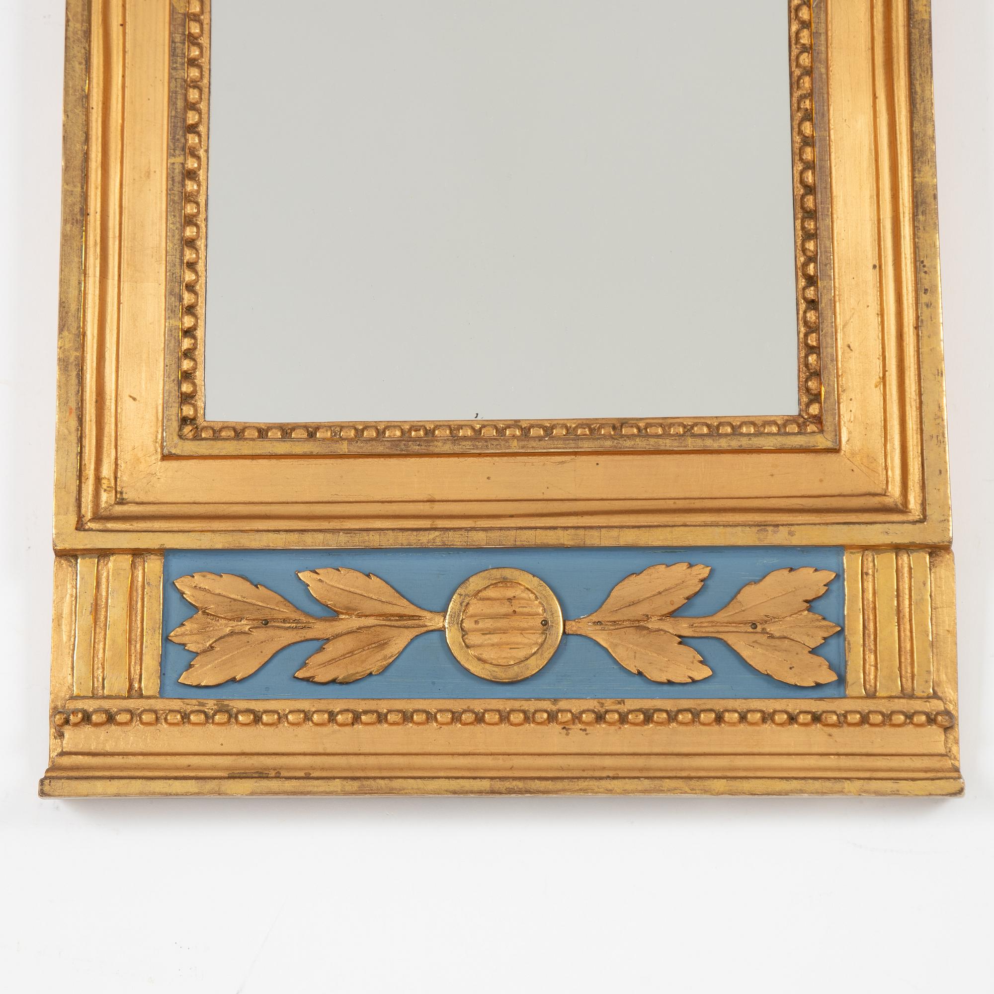 A Gustavian mirror, Georg Lindberg, Stockholm, 1799.