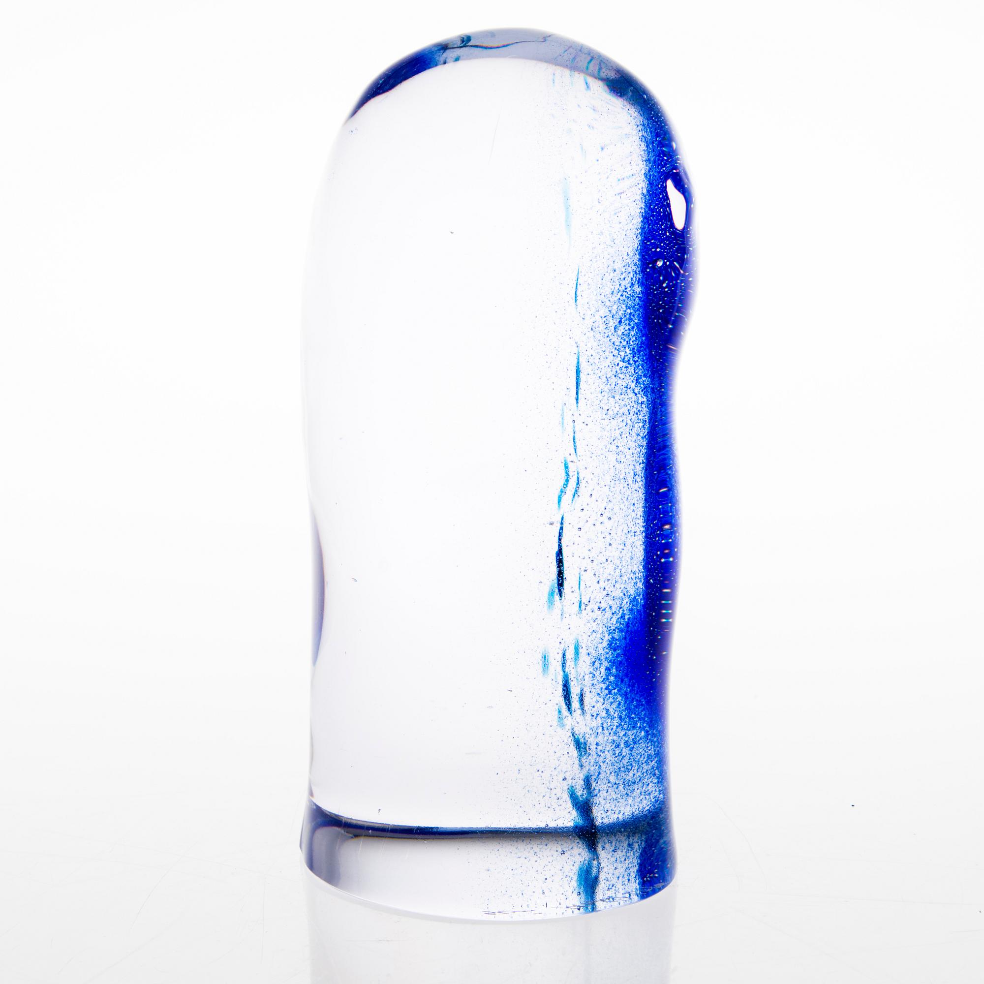 SINI MAJURI, glasskulptur, signerad Sini Mjuri 2018.