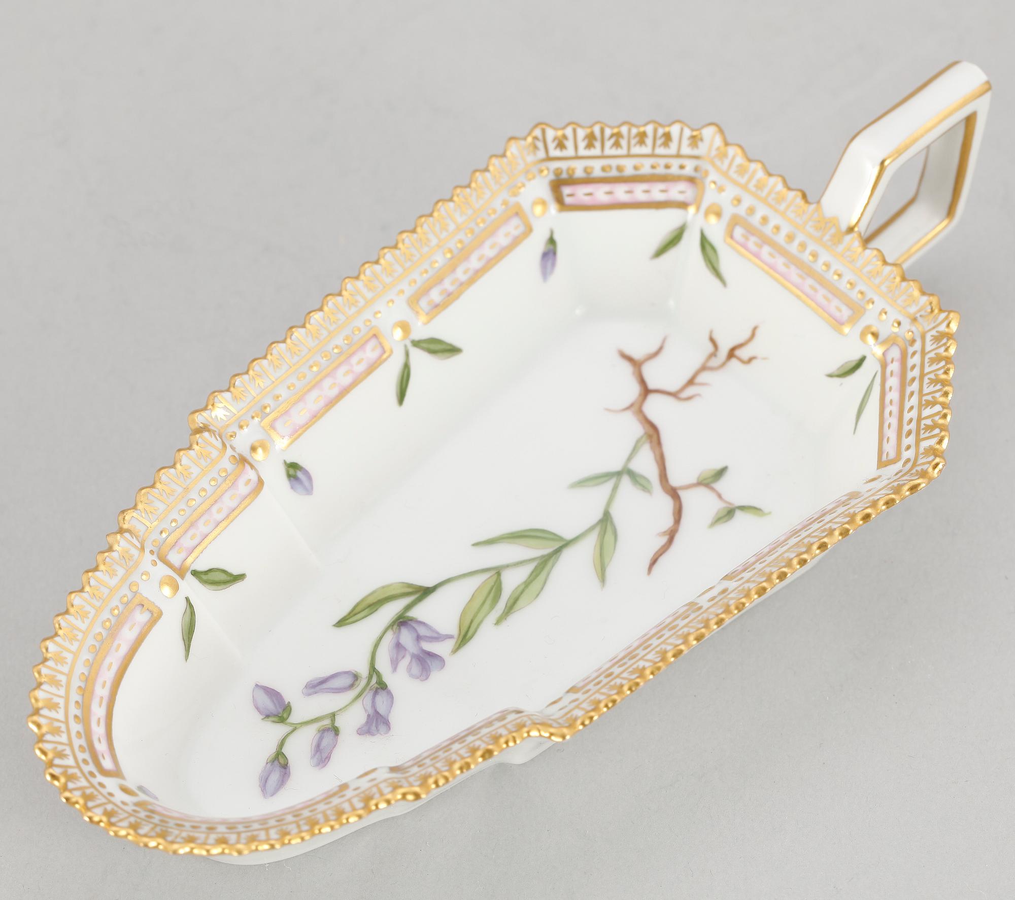 SÅSSNIPA, porslin, "Flora Danica", Kunglig dansk, 1900-tal.
