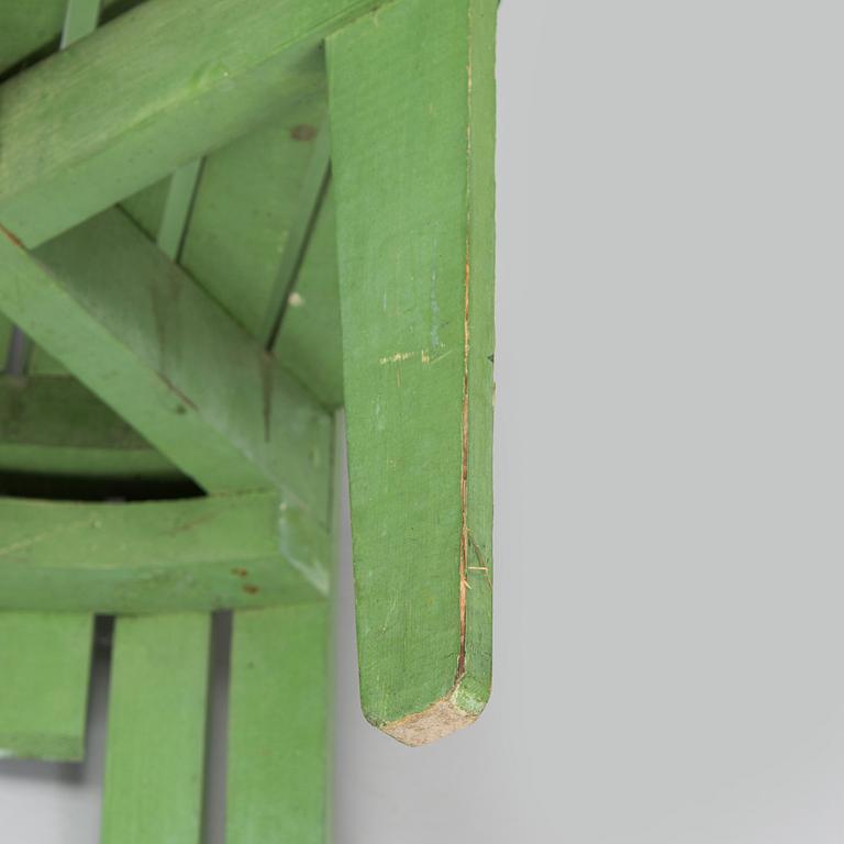 Alvar & Aino Aalto, Four early 1950s 'Aurinko' (Sun-serial) garden chairs, model 910  for O.Y. Huonekalu- ja Rakennustyötehdas A.B.