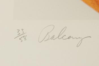 James Rosenquist, lithograph in colours and collage, 1979, signed 33/58.