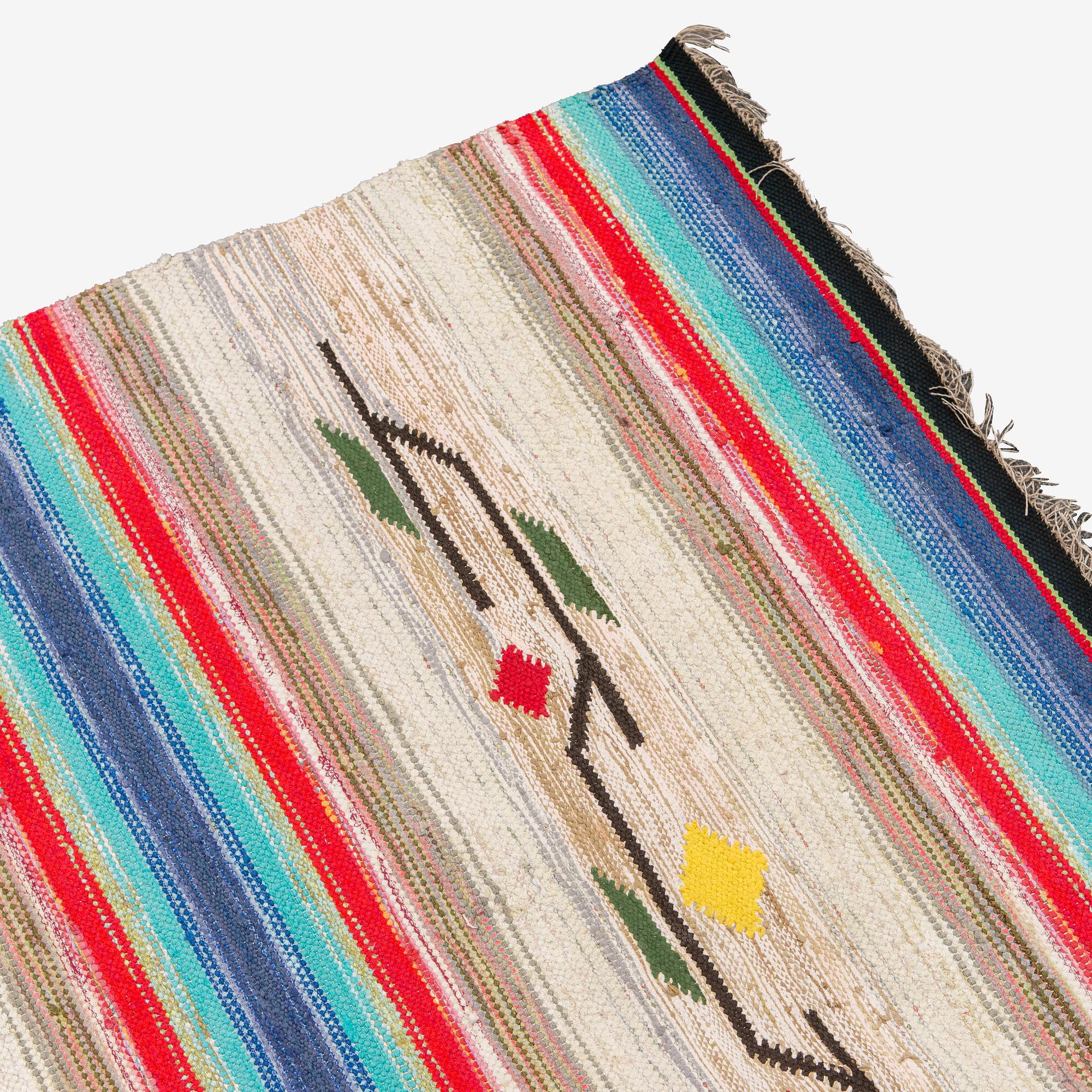 Räsymatto, 1900-luvun puoliväli. Noin 270 x 180 cm.