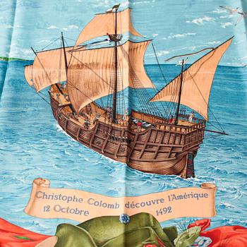 SCARF, "Christophe Colomb découvre l'Amerique 12 octobre 1492", Hermès.