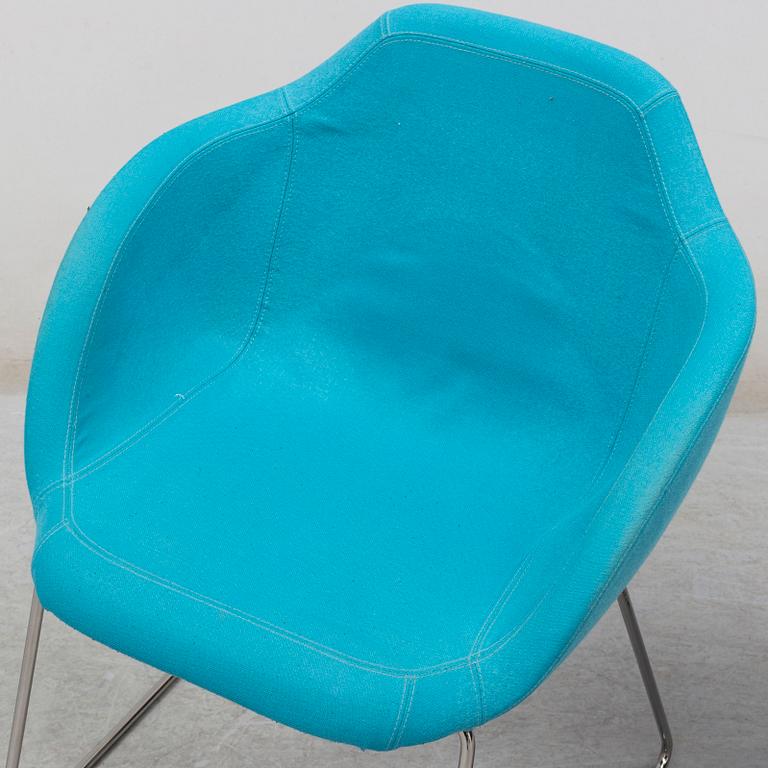 Six chairs (3+3) 'Arena' by Johan Lindstén, Johanson Design, Sweden.