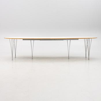 Bruno Mathsson & Piet Hein, dining table, "Superellipse", Fritz Hansen, Denmark.