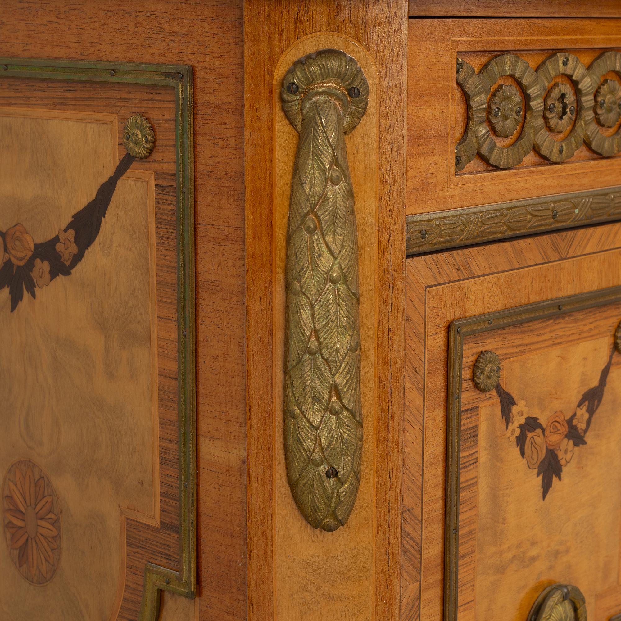 A Gustavian style chest of drawers, mid-20th Century.