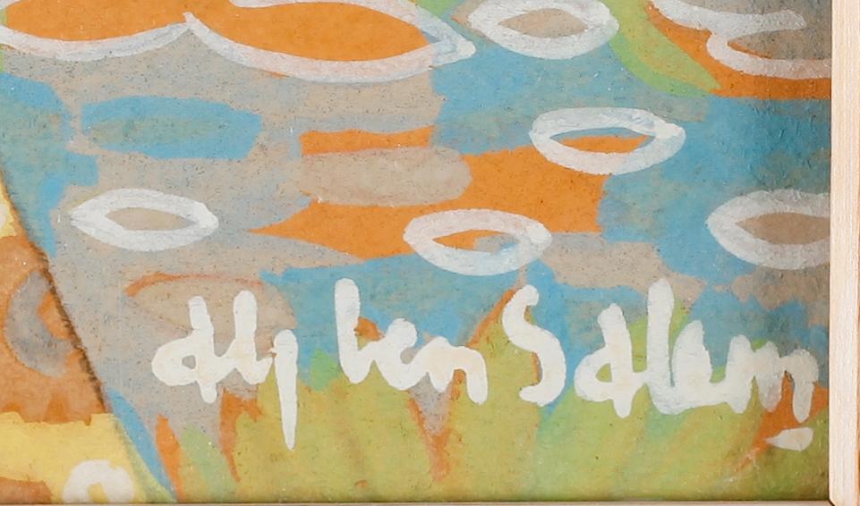 ALY BEN SALEM, gouache, signerad.