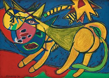 Beverloo Corneille, "Le chat á l'etoile filante".