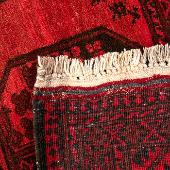 Afghan rug, old, approximately 272x205 cm.