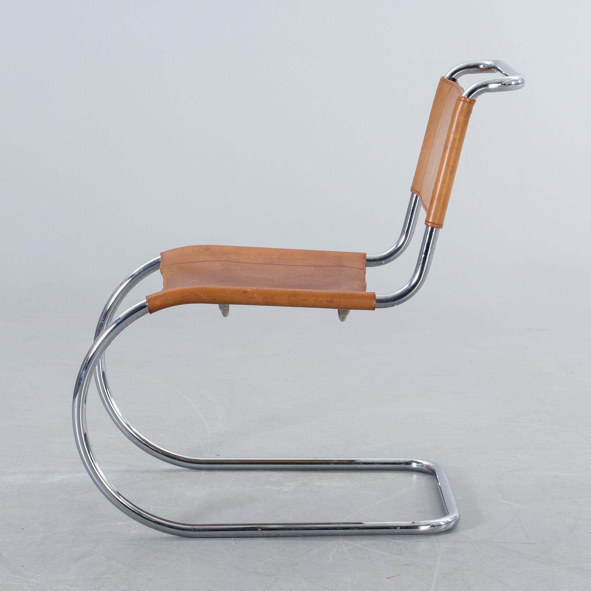 A MIES VAN DER ROHE MR10 CHAIR, THONET.